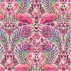 Tula Pink Fabric Daydreamer Pretty in Pink Flamingos 1 yard